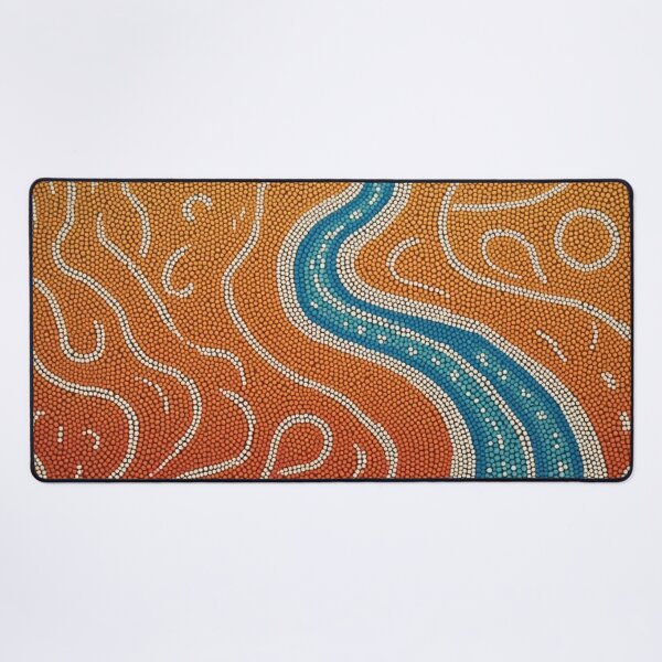 Item preview, Aboriginal Inspired Dot Art - Murray River designed and sold by GrinGalore.