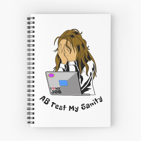 Item preview, AB Test My Sanity Featuring Stressed Woman With Laptop designed and sold by The Sun Brings Light.