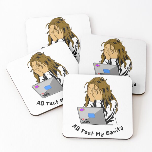 Item preview, AB Test My Sanity Featuring Stressed Woman With Laptop designed and sold by The Sun Brings Light.