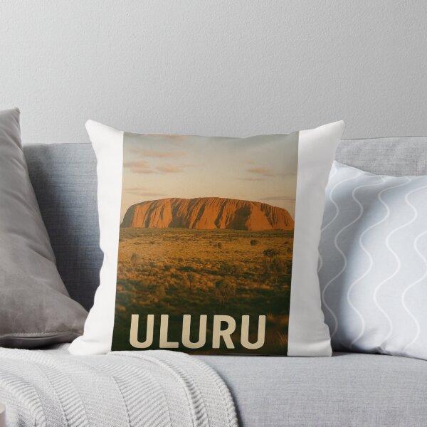 Item preview, Uluru at Sunset with Red Desert Landscape designed and sold by Places On Earth.