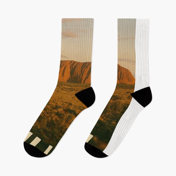 Item preview, Uluru at Sunset with Red Desert Landscape designed and sold by Places On Earth.