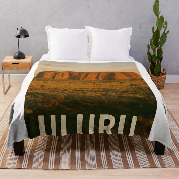 Item preview, Uluru at Sunset with Red Desert Landscape designed and sold by Places On Earth.