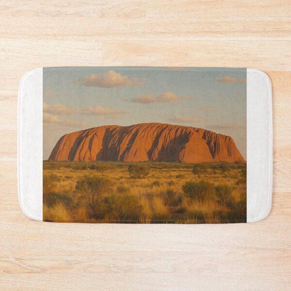 Item preview, Uluru in Evening Light with Australian Outback designed and sold by Places On Earth.