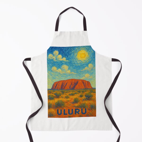 Item preview, Uluru Artistic Landscape with Swirling Sky designed and sold by Places On Earth.