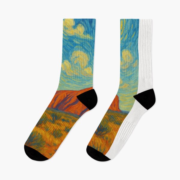 Item preview, Uluru Artistic Landscape with Swirling Sky designed and sold by Places On Earth.