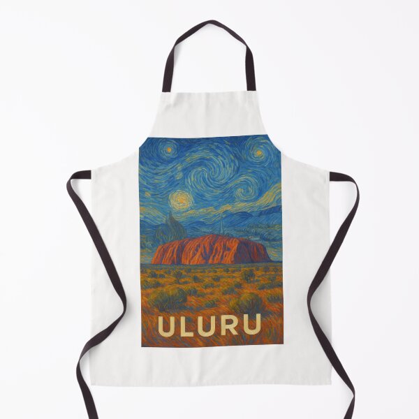 Item preview, Uluru Nightscape with Starry Sky in Artistic Style designed and sold by Places On Earth.
