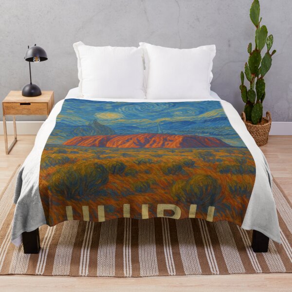 Item preview, Uluru Nightscape with Starry Sky in Artistic Style designed and sold by Places On Earth.