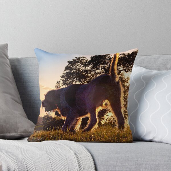 Item preview, Lit by the sunset Spinone designed and sold by FOLK ART FUSION by heidiannemorris.