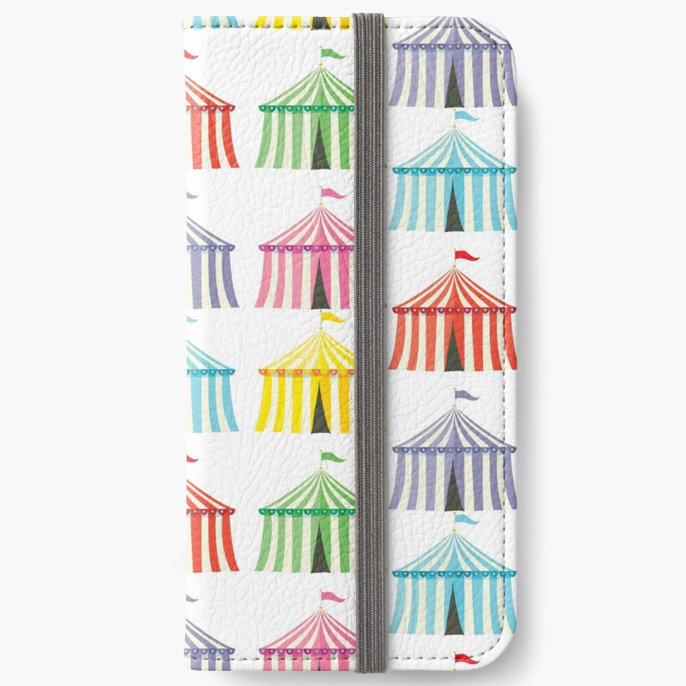colourful circus tents iPhone Wallet