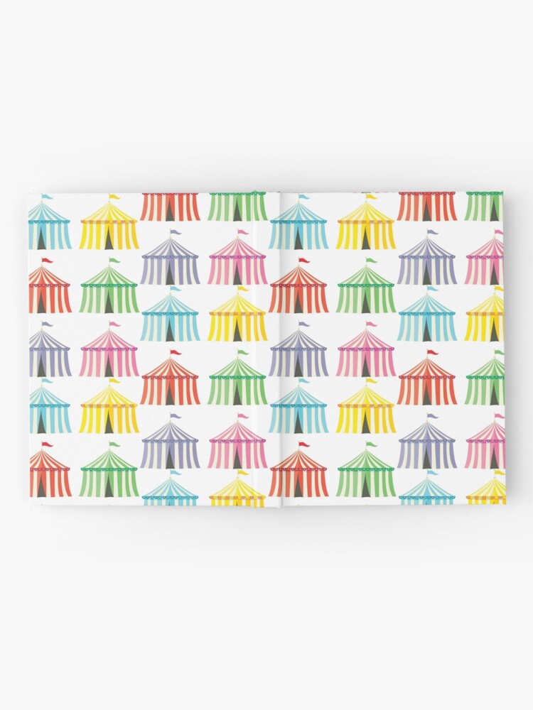 Alternate view of colourful circus tents Hardcover Journal
