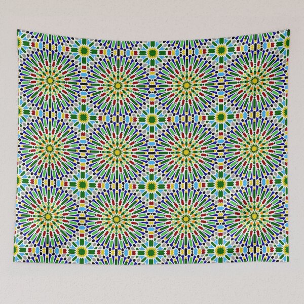 Item preview, Multicolored Sun – Geometric Mosaic Design designed and sold by Tarjiart.