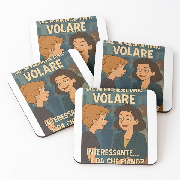 Item preview, Mi piacerebbe tanto volare... – Vignetta ironica in stile cartoon designed and sold by IroniaeCo.