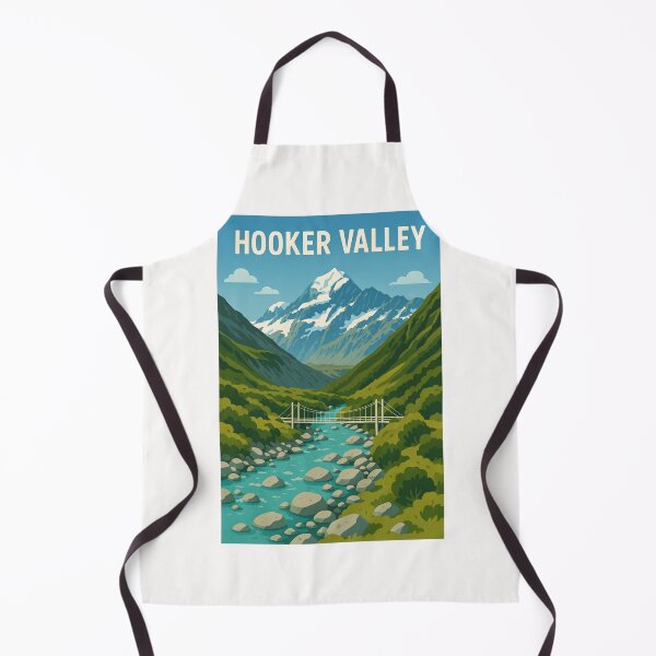 Item preview, Hooker Valley Track with Bridge and Aoraki Mountains designed and sold by Places On Earth.