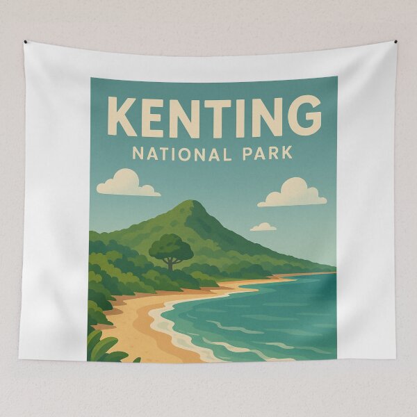 Item preview, Kenting National Park with Tropical Beach View designed and sold by Aryabek.