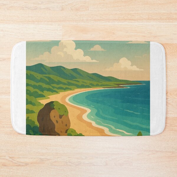 Item preview, Kenting Taiwan Curved Coastline and Mountains designed and sold by Aryabek.