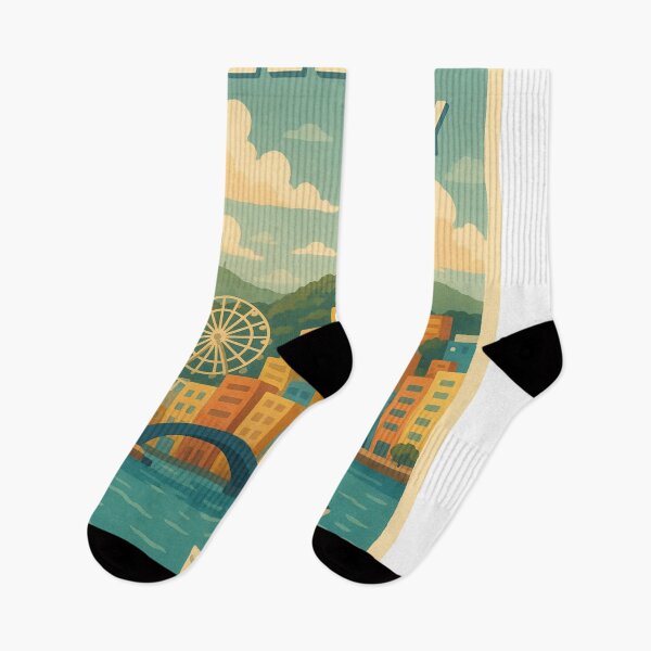 Item preview, Keelung City Skyline with Harbor and Buddha designed and sold by Aryabek.