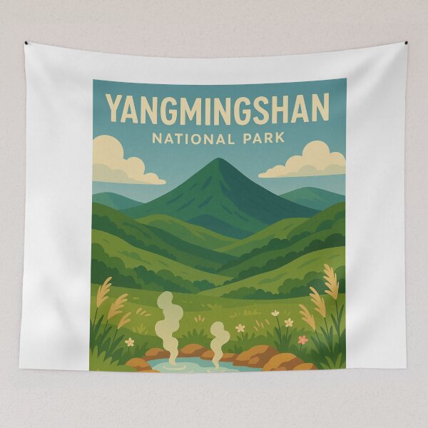 Item preview, Yangmingshan Taiwan with Hot Springs and Mountains designed and sold by Aryabek.