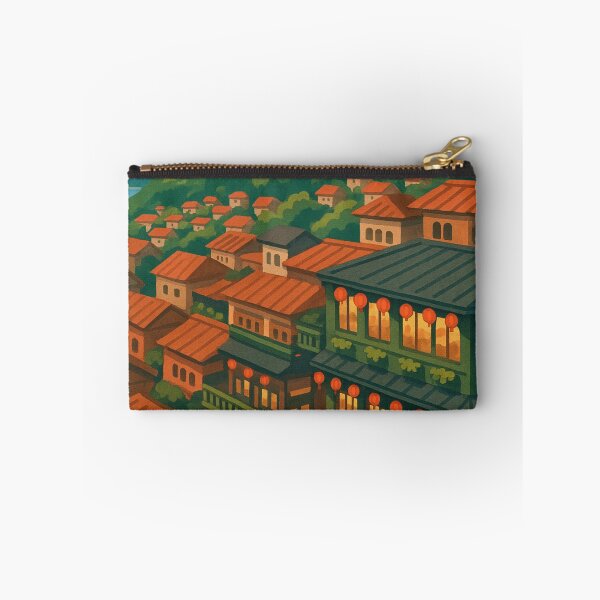 Item preview, Jioufen Taiwan with Lantern-Lit Teahouses and Hills designed and sold by Aryabek.