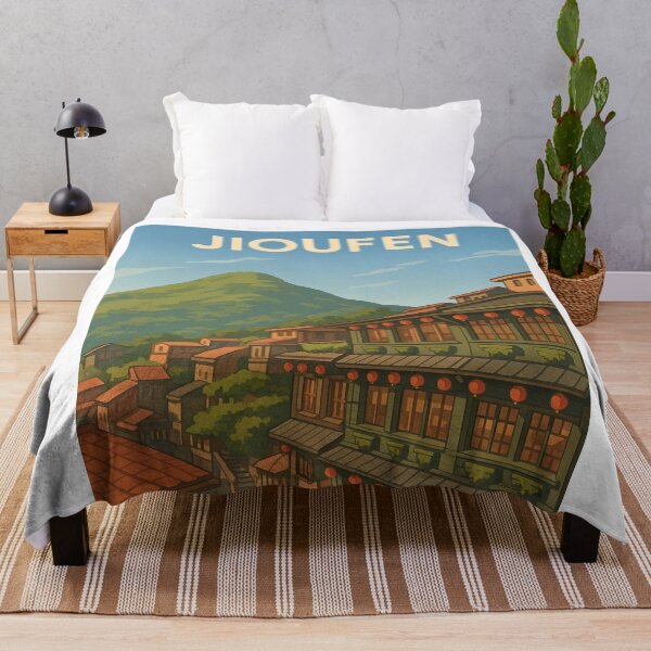 Item preview, Jioufen Taiwan Historic Street with Red Lanterns designed and sold by Aryabek.