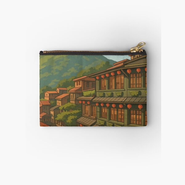 Item preview, Jioufen Taiwan Historic Street with Red Lanterns designed and sold by Aryabek.