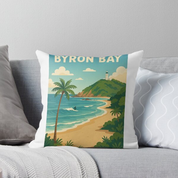 Item preview, Byron Bay Australia with Lighthouse and Beach Walk designed and sold by Aryabek.