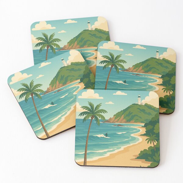 Item preview, Byron Bay Australia with Lighthouse and Beach Walk designed and sold by Aryabek.