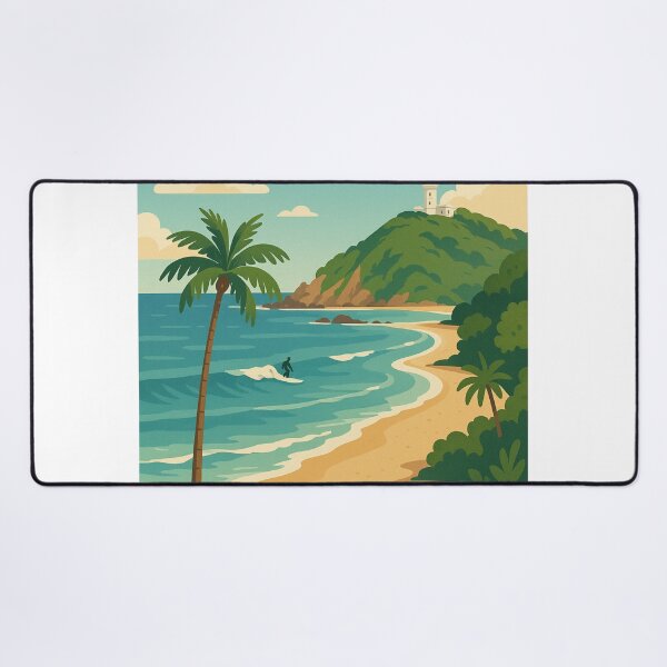 Item preview, Byron Bay Australia with Lighthouse and Beach Walk designed and sold by Aryabek.