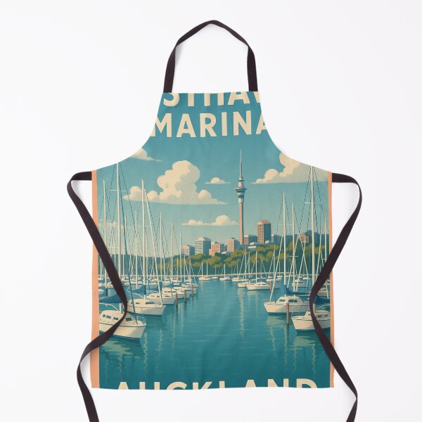 Item preview, Auckland Westhaven Marina with Sailboats and Sky Tower designed and sold by Aryabek.