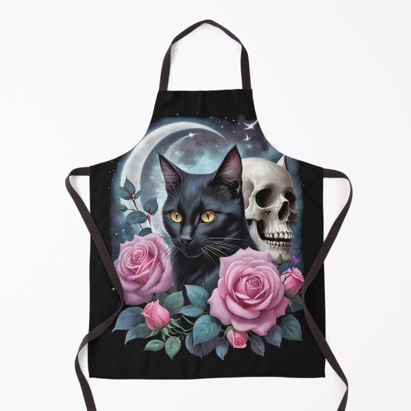 Item preview, Black Cat Roses Skull Halloween T-Shirt designed and sold by candiscamera.