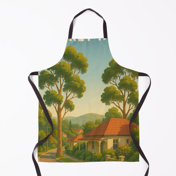 Item preview, Surrey Hills Australia with Retro House and Car designed and sold by Aryabek.
