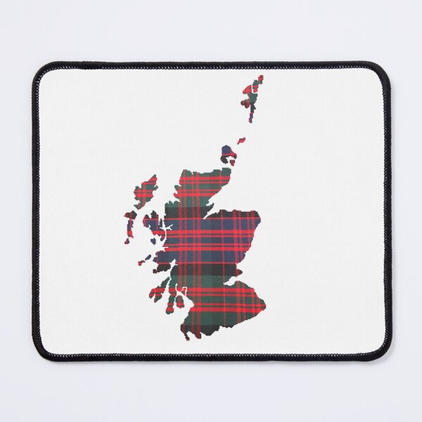 Item preview, Outline of Scotland in MacDonald Tartan designed and sold by Murph's Images.
