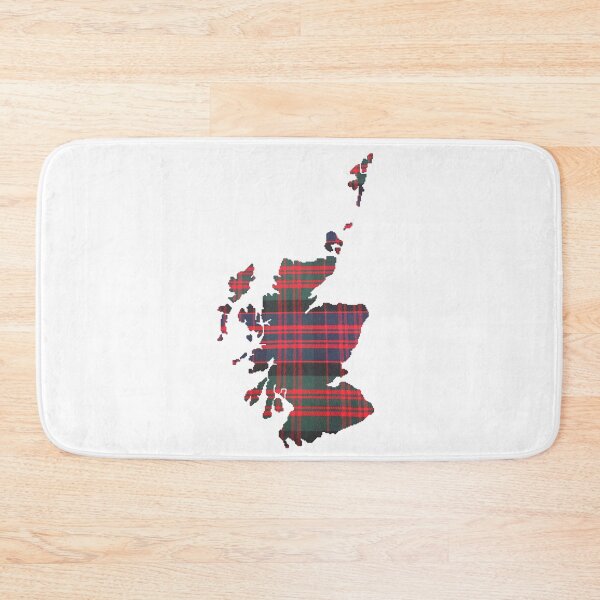 Item preview, Outline of Scotland in MacDonald Tartan designed and sold by Murph's Images.