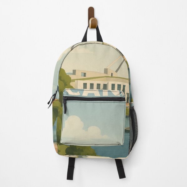 Item preview, Canberra Parliament House with Flag and Fall Colors designed and sold by Aryabek.