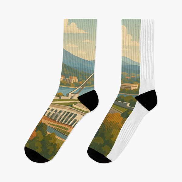 Item preview, Canberra Parliament House and Fountain Reflection designed and sold by Aryabek.
