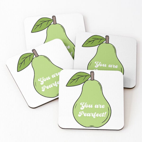 Item preview, You Are Pearfect – Cute Flat Style Pear Pun Design designed and sold by EmeraldeaArt.