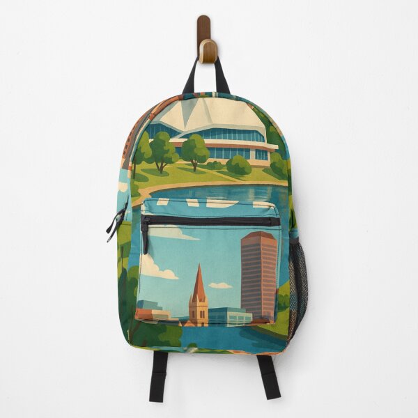 Item preview, Adelaide Skyline and River Torrens with Rowboat designed and sold by Aryabek.