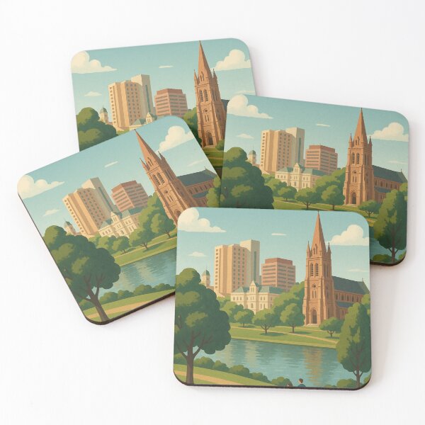 Item preview, Adelaide River Walk with Historic Cathedral View designed and sold by Aryabek.