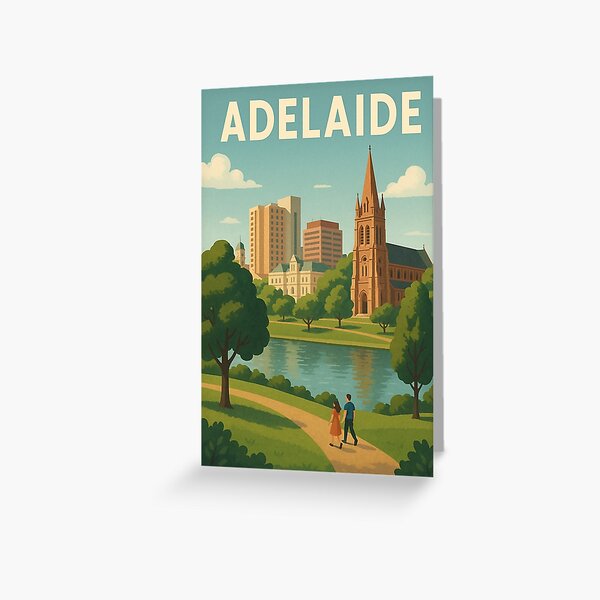Item preview, Adelaide River Walk with Historic Cathedral View designed and sold by Aryabek.