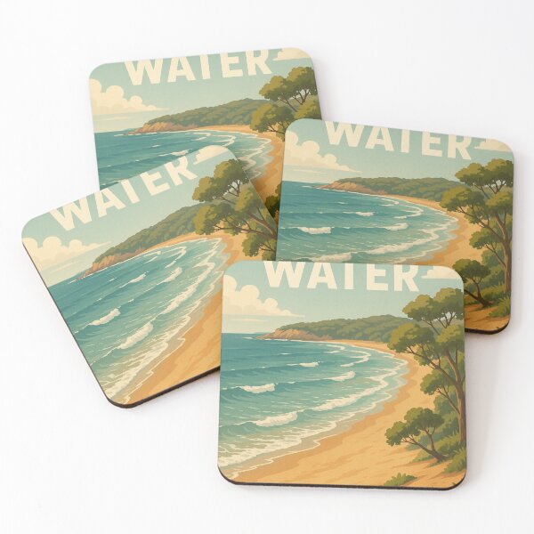 Item preview, Agnes Water Queensland Beach with Coastal Palms designed and sold by Aryabek.