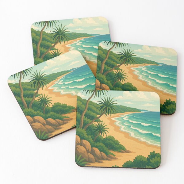 Item preview, Agnes Water Australia with Golden Beach Curve designed and sold by Aryabek.