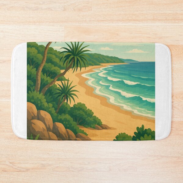 Item preview, Agnes Water Australia with Golden Beach Curve designed and sold by Aryabek.