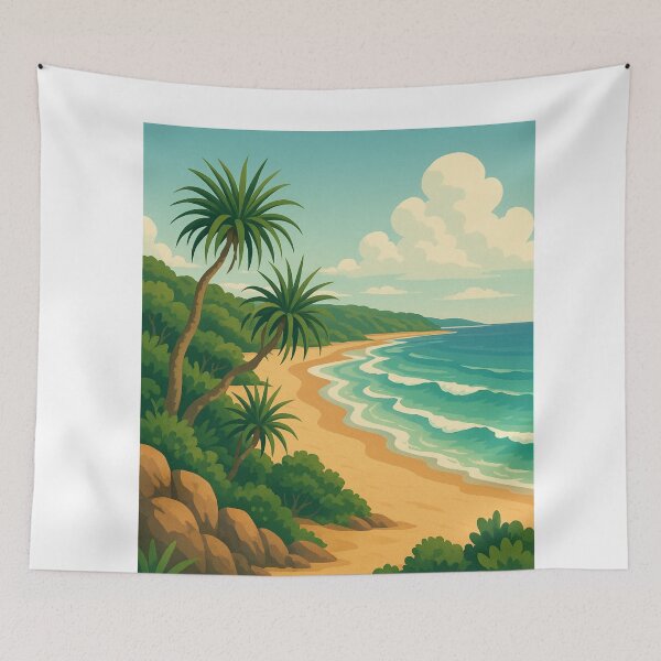 Item preview, Agnes Water Australia with Golden Beach Curve designed and sold by Aryabek.