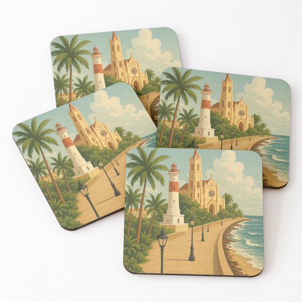 Item preview, Pondicherry Lighthouse and Seaside Cathedral Walk designed and sold by Aryabek.