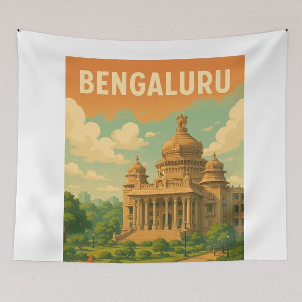 Item preview, Bengaluru Vidhana Soudha with Sunset Sky designed and sold by Aryabek.