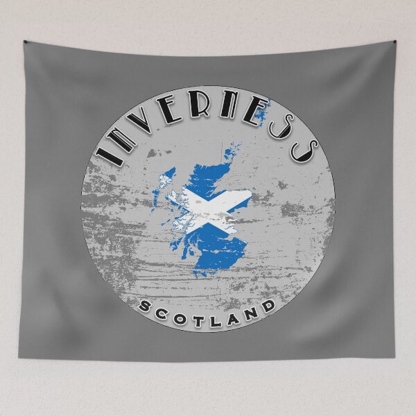 Item preview, Inverness Scotland Flag Worn  designed and sold by World Designs.