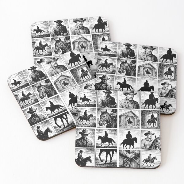 Item preview, Cowboys and Horses Storyboard designed and sold by JMcCordArt.