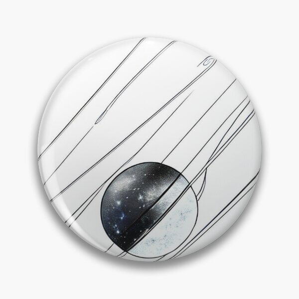 Item preview, Black and White Blue Space Abstract Art designed and sold by Esterlane.
