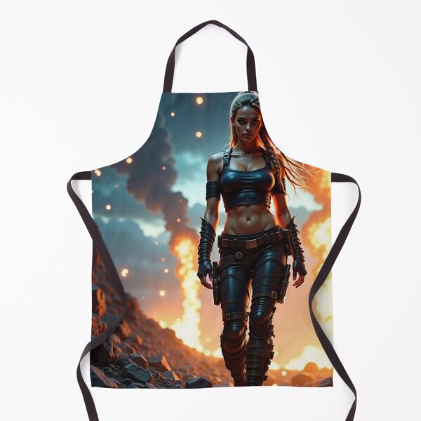 Item preview, Cyberpunk Female Warrior in Future designed and sold by SoulArtSara.