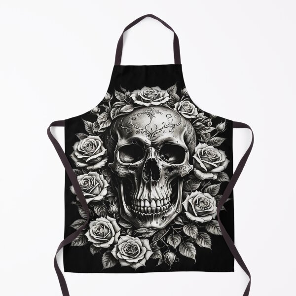 Item preview, Ornate Floral Skull designed and sold by MixedMediaPrint.