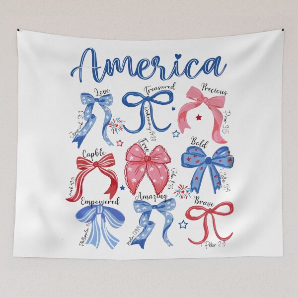 Item preview, America Coquette USA Png, 4th of July Png, Girly Patriotic Shirt Png, Memorial Day PNG, God Say You Are png, Bible Verse, Independence Day designed and sold by DunciOcukino.